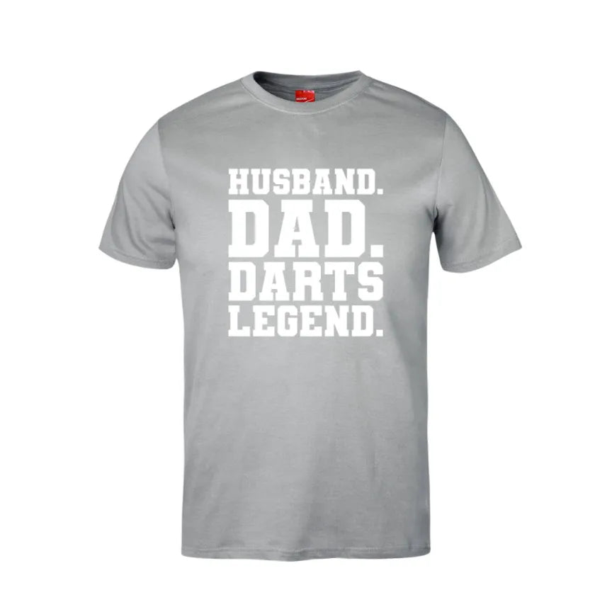 Husband Dad Darts Legend Cotton T-Shirt
