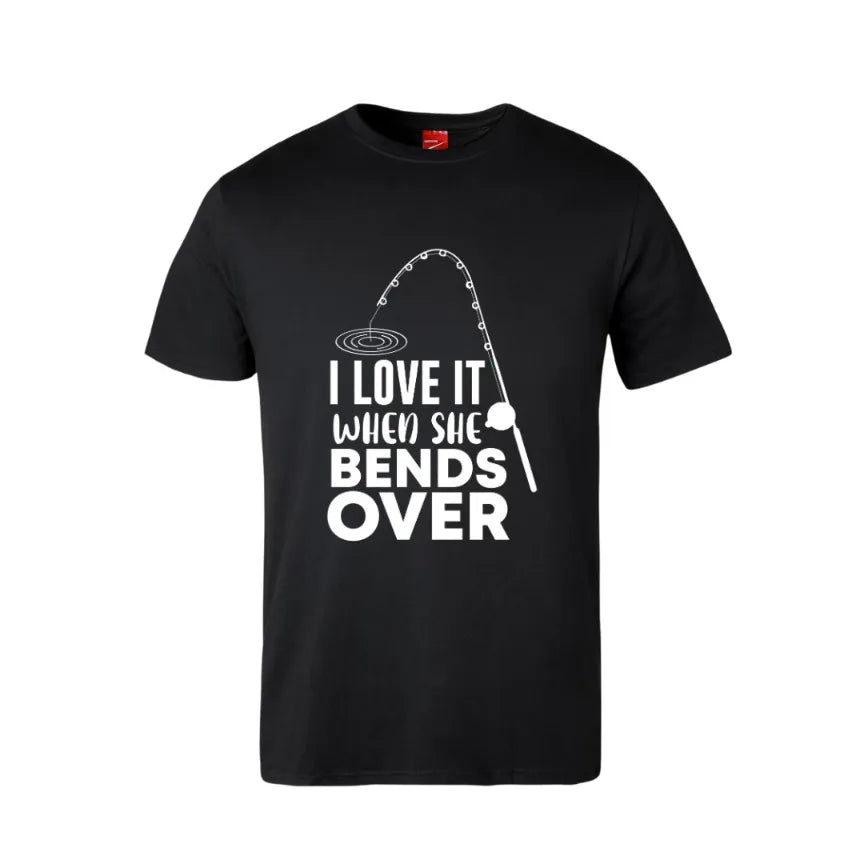 I Love It When She Bends Over Cotton T-Shirt