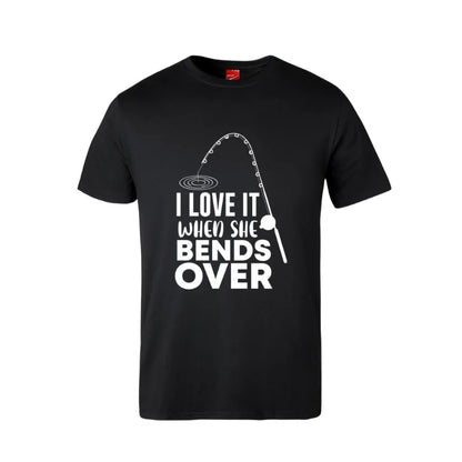 I Love It When She Bends Over Cotton T-Shirt
