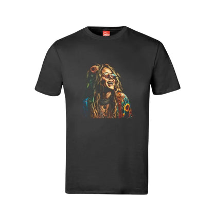 Janis Joplin Colourful Cotton T-Shirt