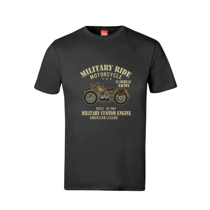 Military Ride Motorcycle Cotton T-Shirt
