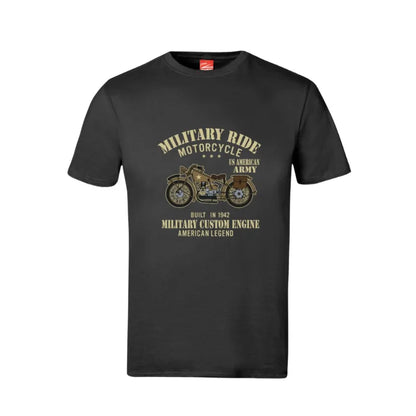 Military Ride Motorcycle Cotton T-Shirt