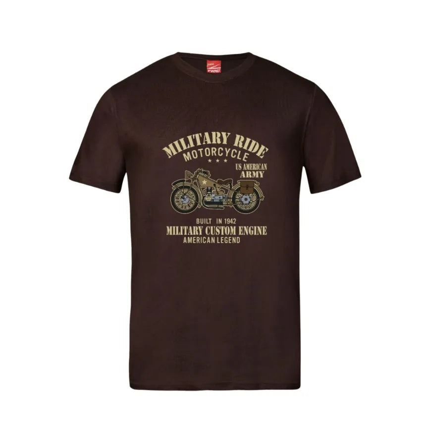Military Ride Motorcycle Cotton T-Shirt