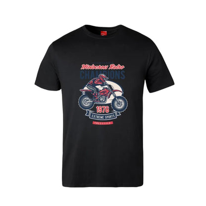 Motocross Retro Champions Cotton T-Shirt
