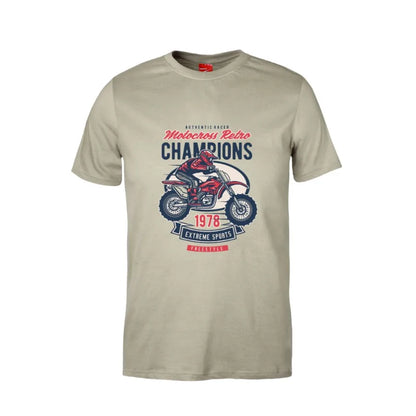 Motocross Retro Champions Cotton T-Shirt