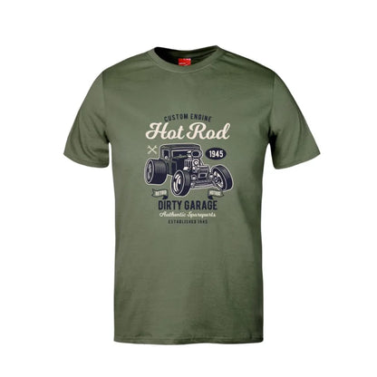 Retro Hotrod Cotton T-Shirt