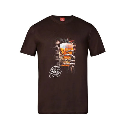 Skull Beer O Clock Cotton T-Shirt