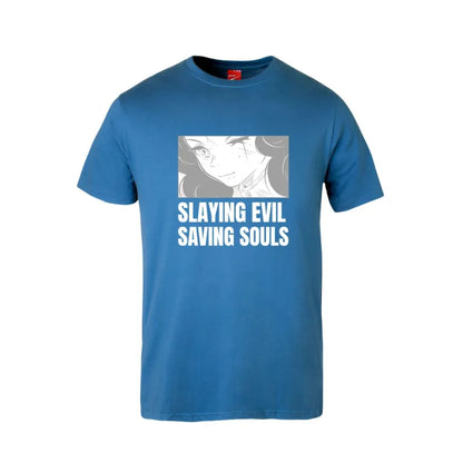 Slaying Evil Saving Souls Cotton T-Shirt