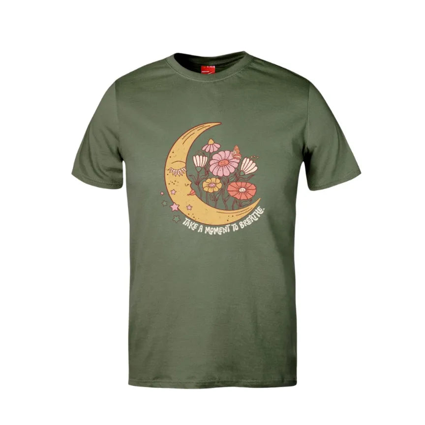 Take A Moment To Breathe Cotton T-Shirt