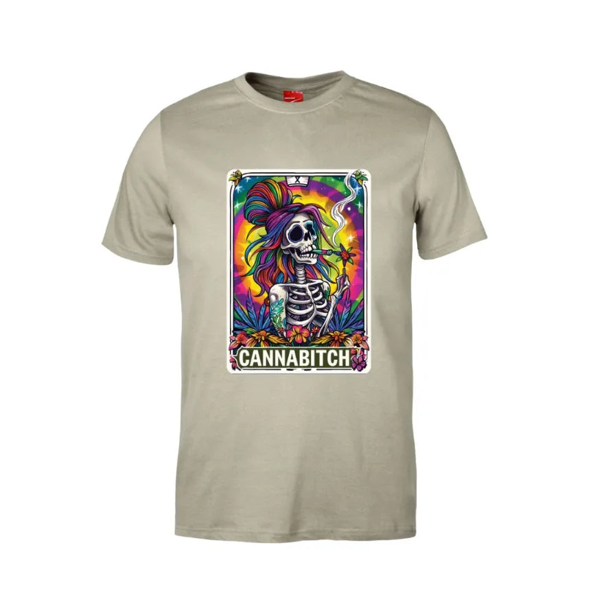 Tarot Cannabitch Cotton T-Shirt