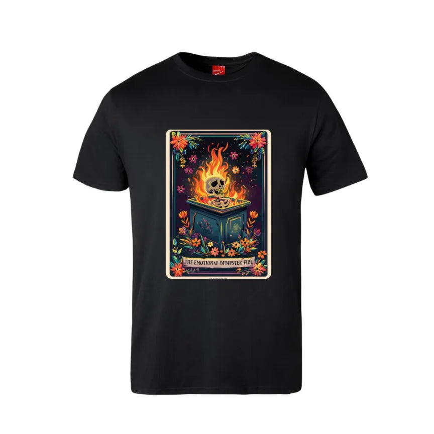 Tarot The Emotional Dumpster Fire Cotton T-Shirt