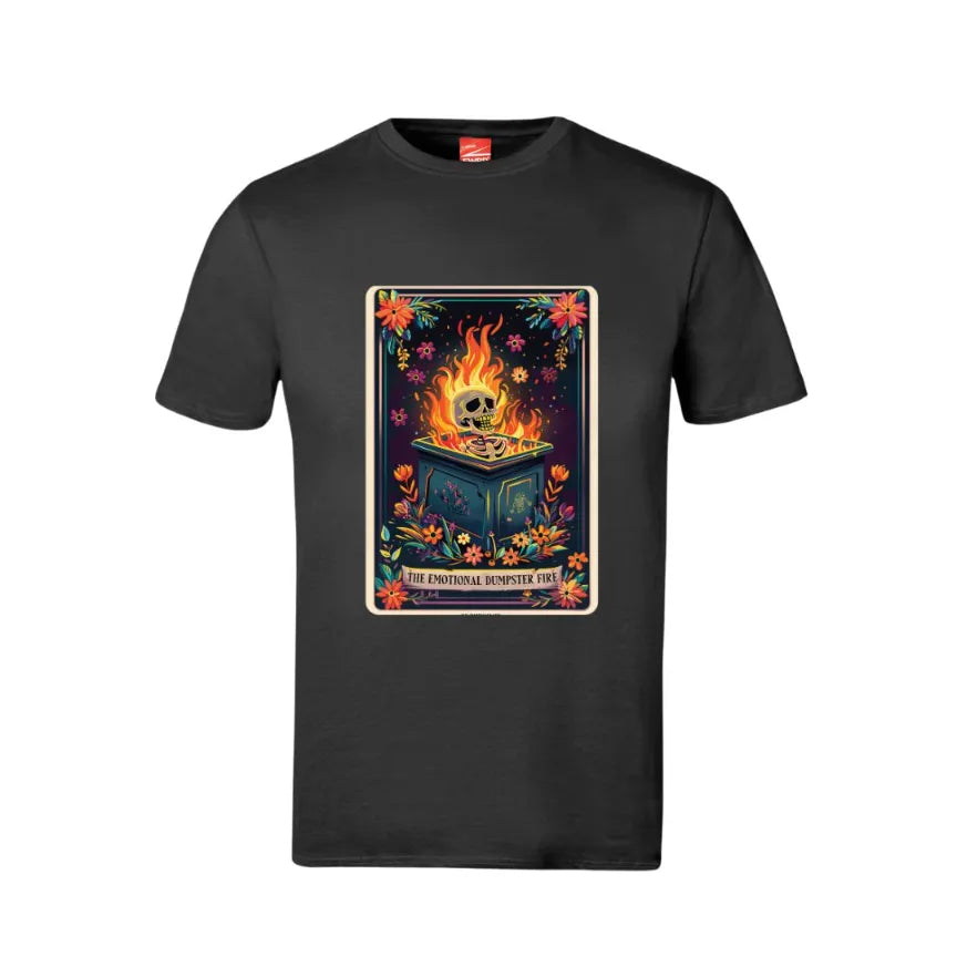 Tarot The Emotional Dumpster Fire Cotton T-Shirt