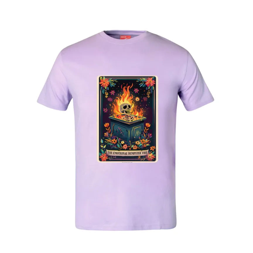 Tarot The Emotional Dumpster Fire Cotton T-Shirt