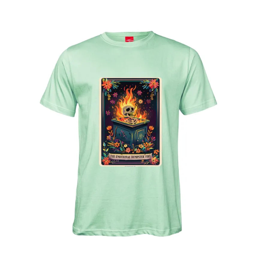 Tarot The Emotional Dumpster Fire Cotton T-Shirt