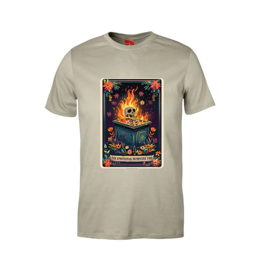 Tarot The Emotional Dumpster Fire Cotton T-Shirt