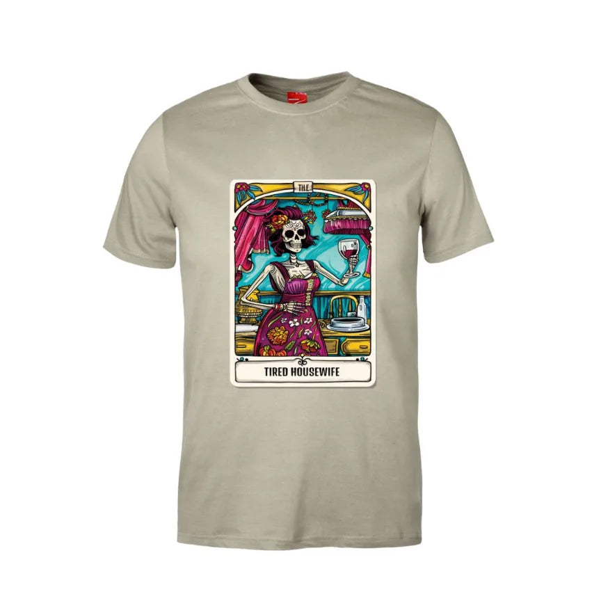 Tarot The Tired Housewife Cotton T-Shirt